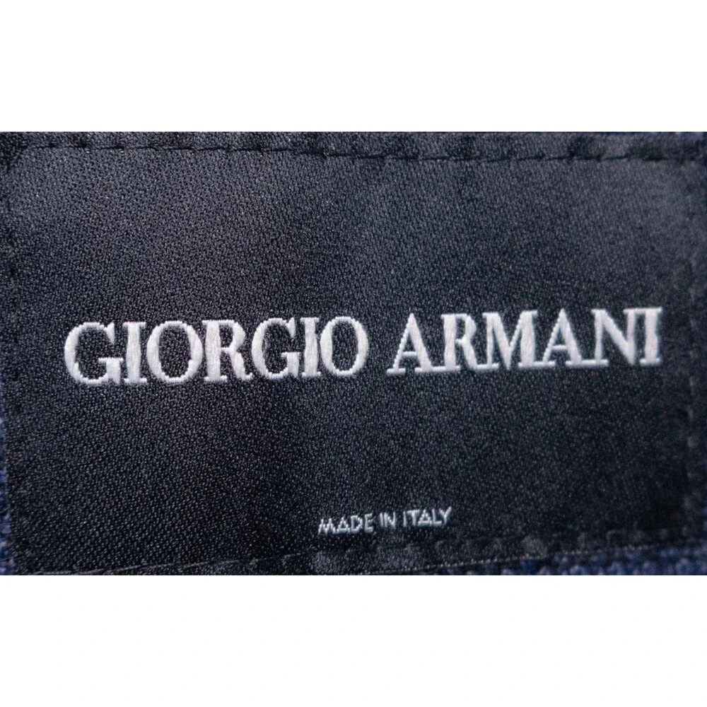 Giorgio Armani Blazer Sport Coat Sz 44L Blue Wool Three Button Jacket